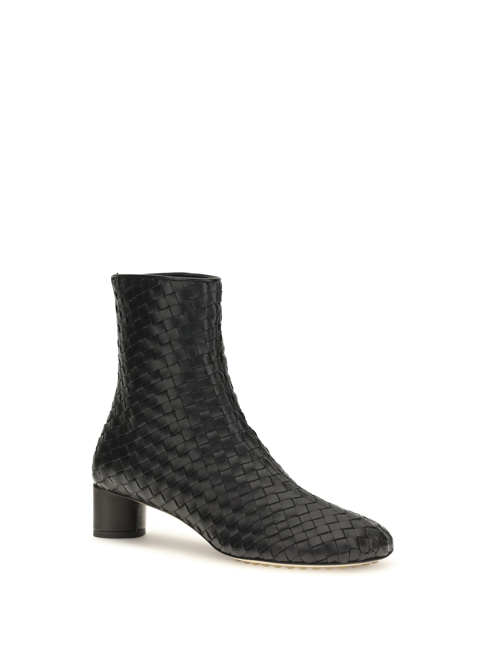 cherry intrecciato ankle boots