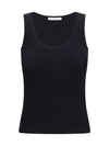 ribbed jersey tank top