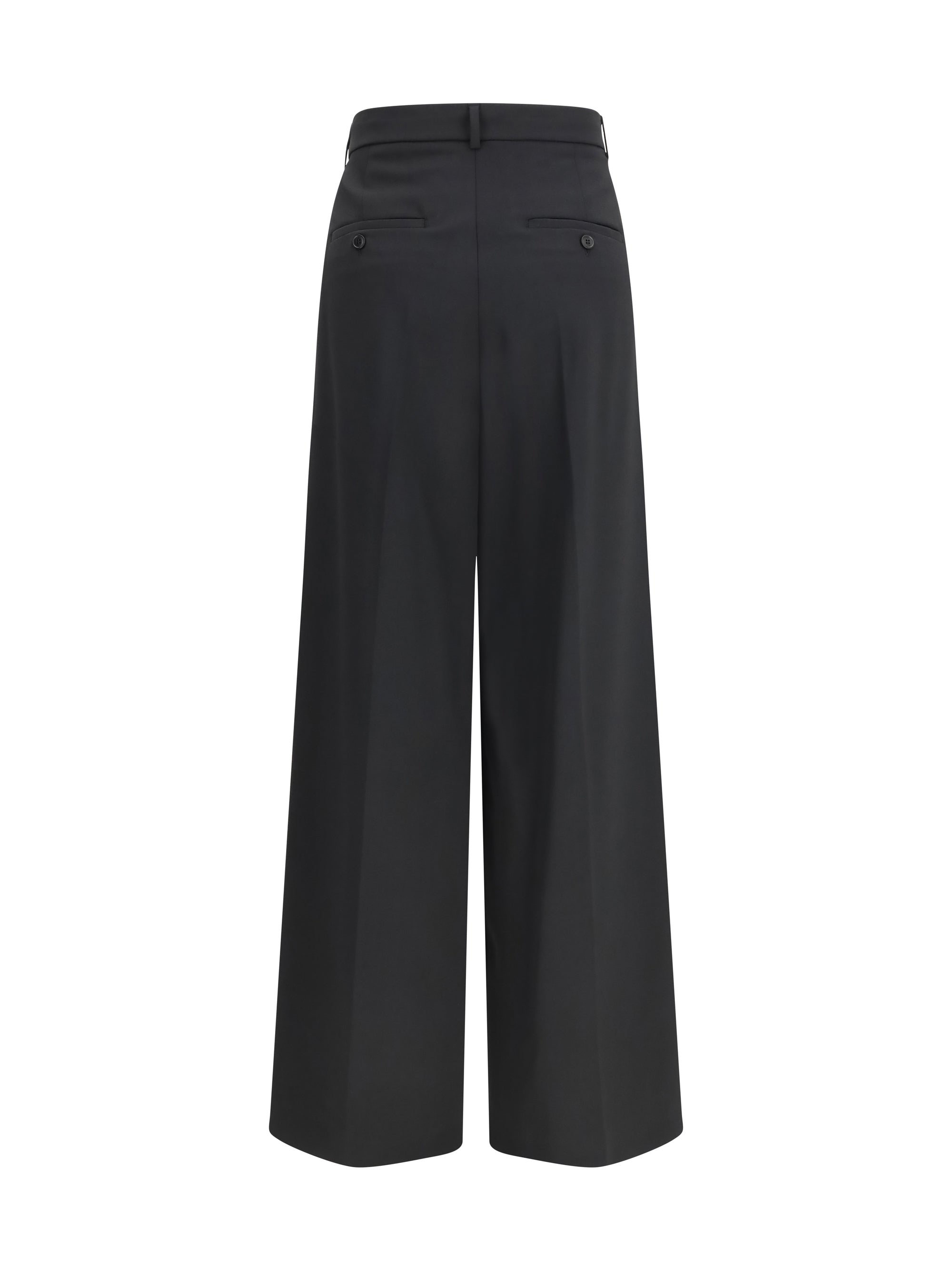 wide-leg pleated pants