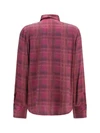 crystal check satin shirt