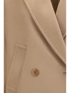 double breasted wool drap coat