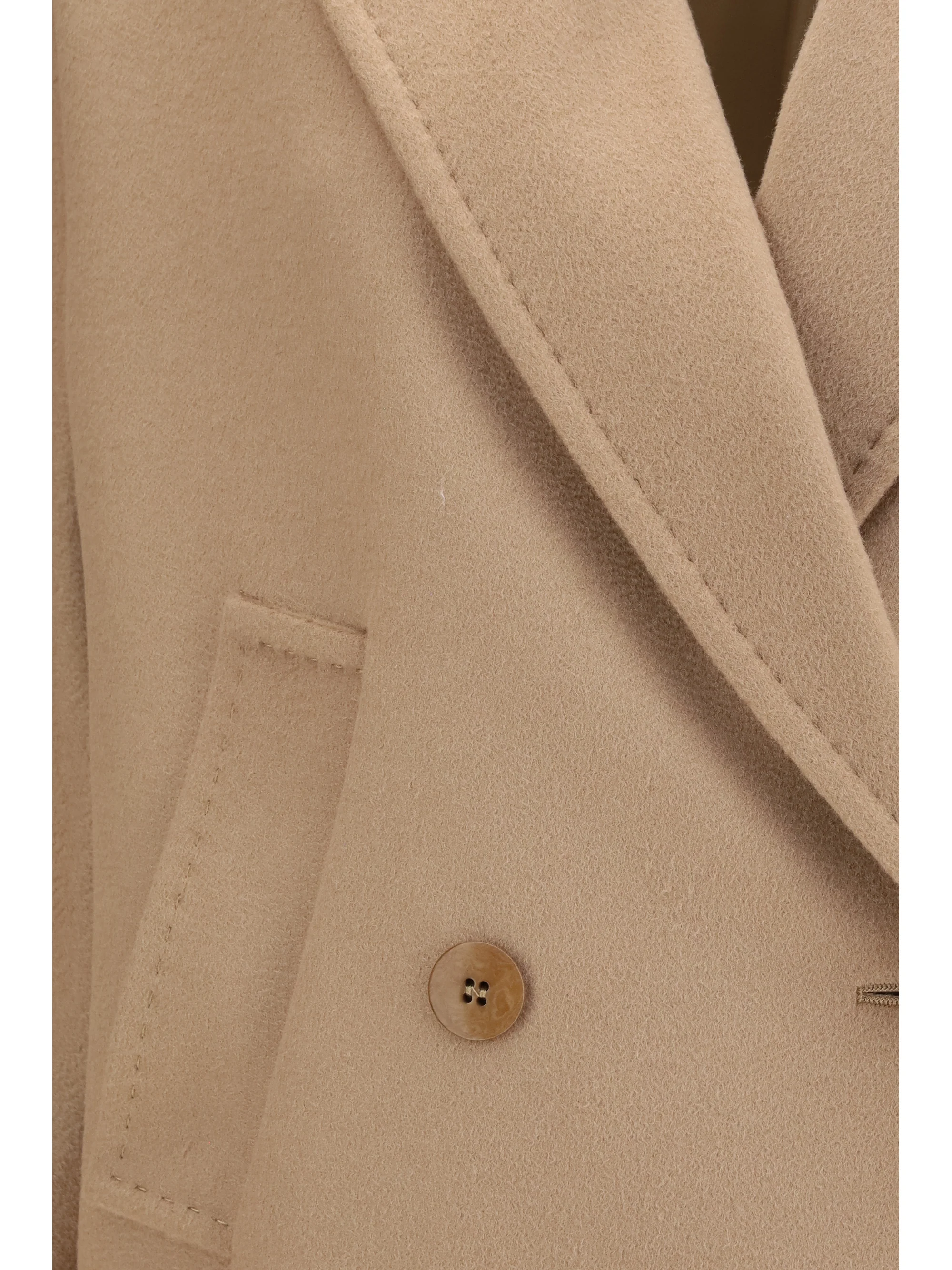 double breasted wool drap coat