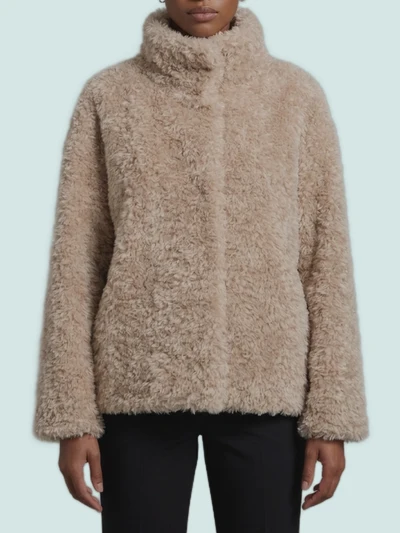 short faux fur coat