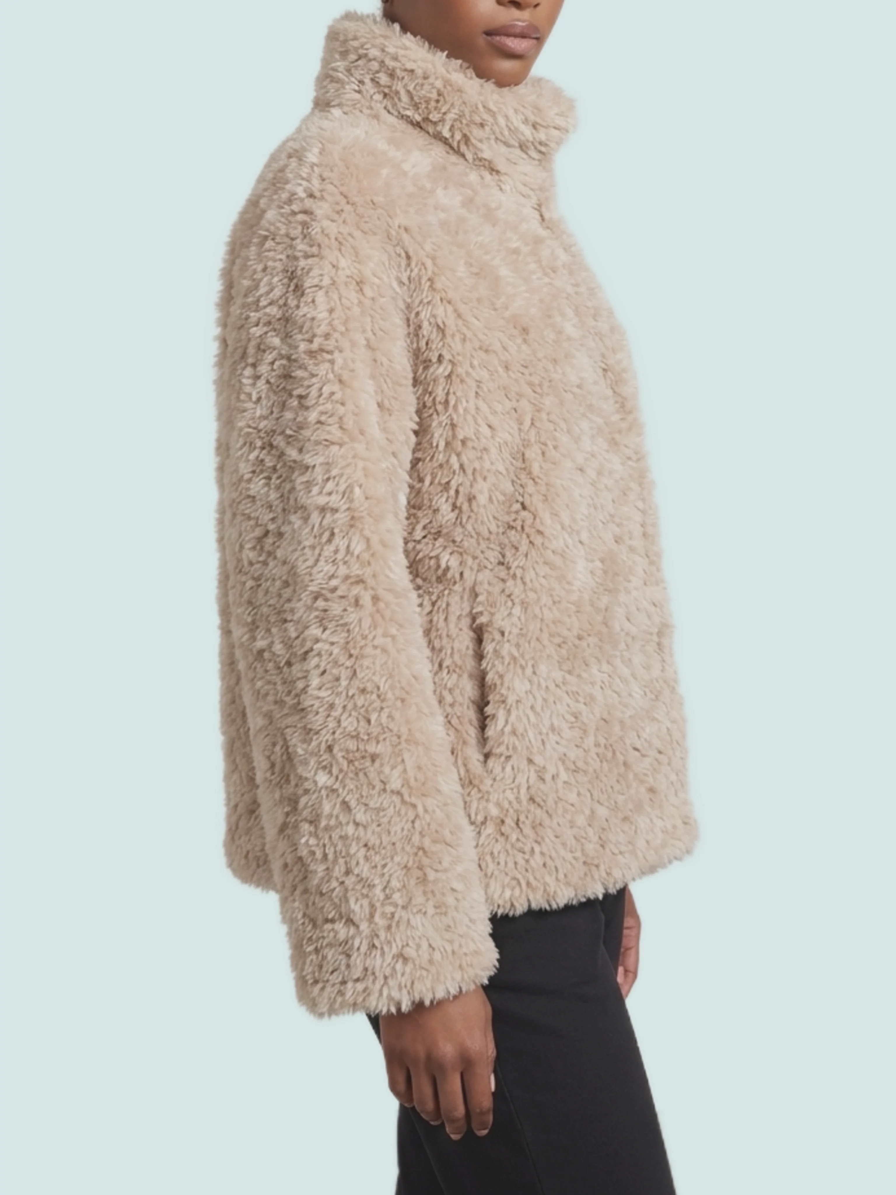 HERNO 40 short faux fur coat