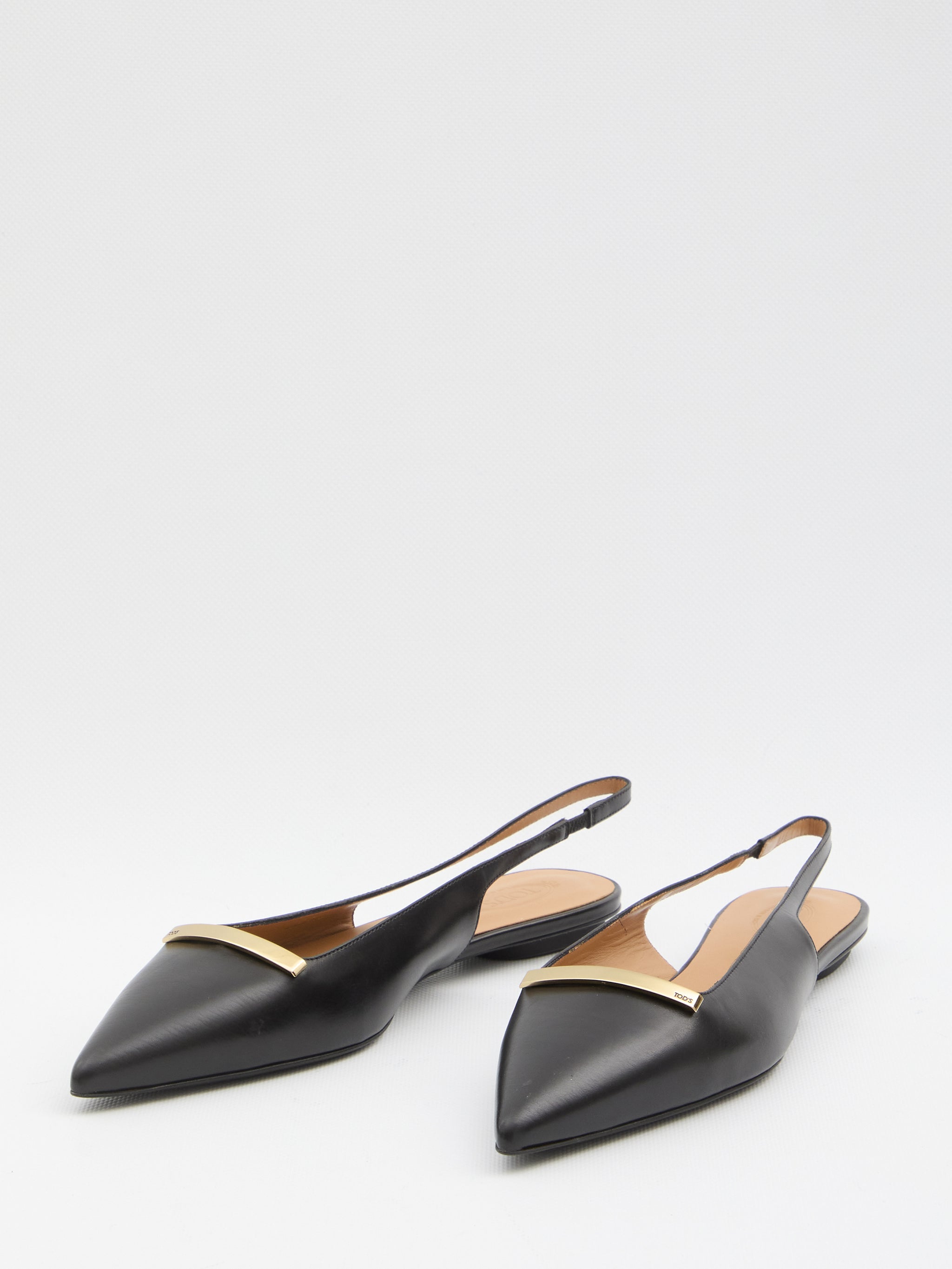 leather slingback ballerinas