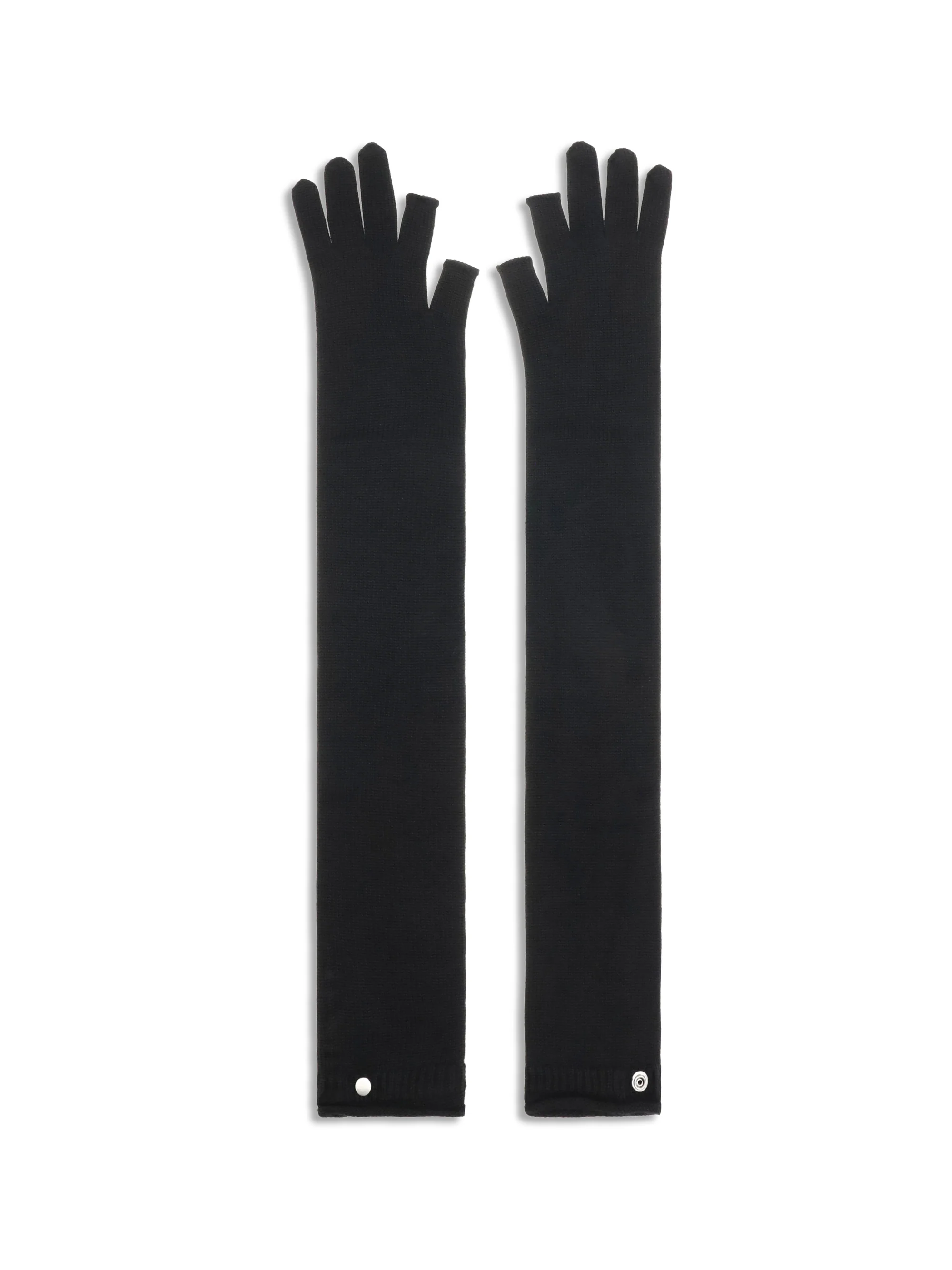 RICK OWENS OS long fingerless wool gloves
