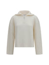 ribbed zip sweater