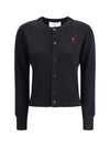 ami de coeur merino wool cardigan