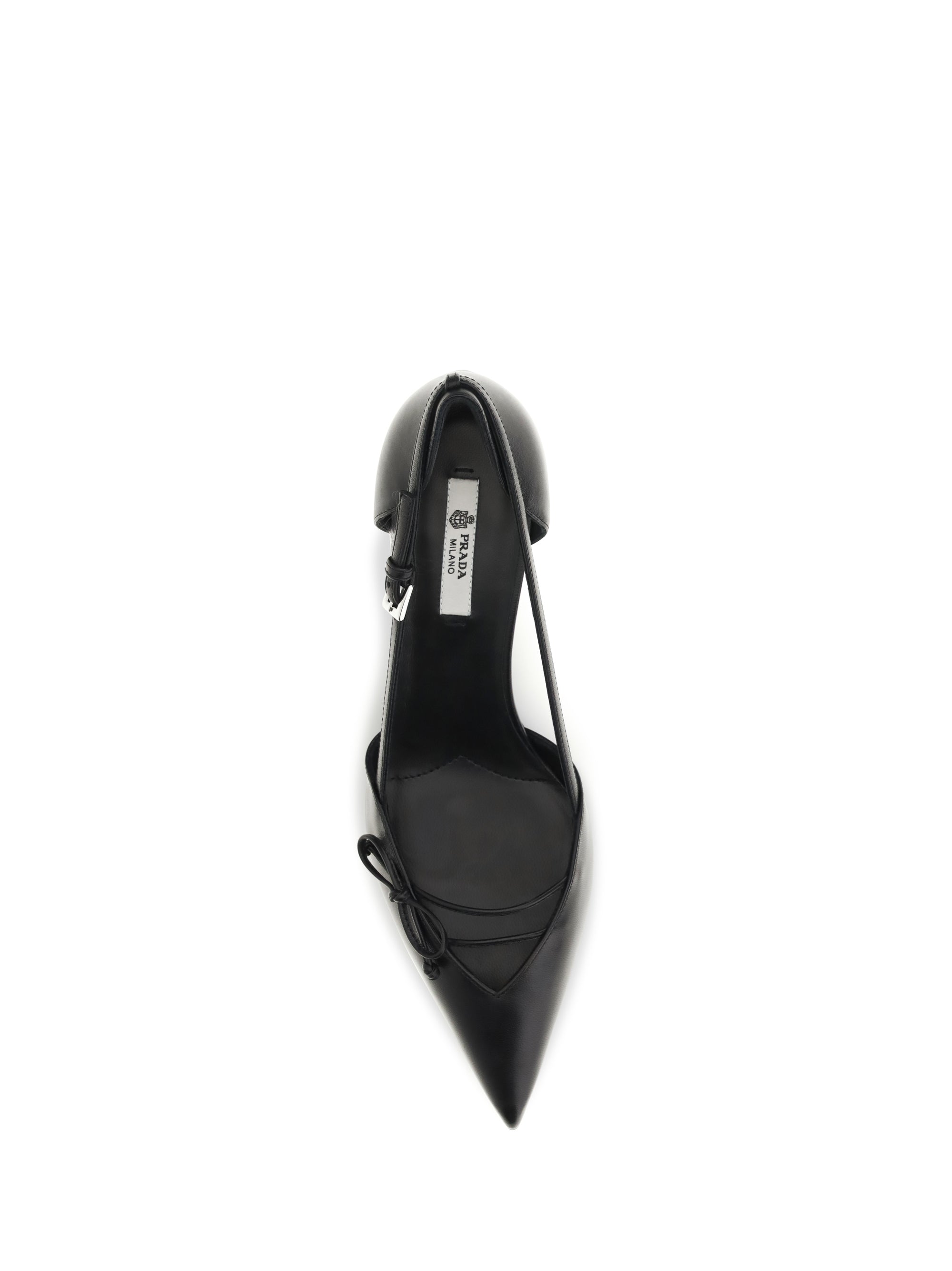 side-cut leather pumps