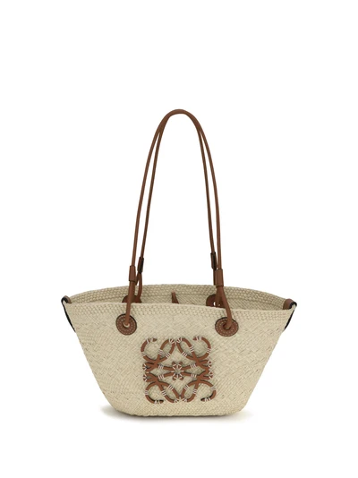 small anagram basket shoulder bag