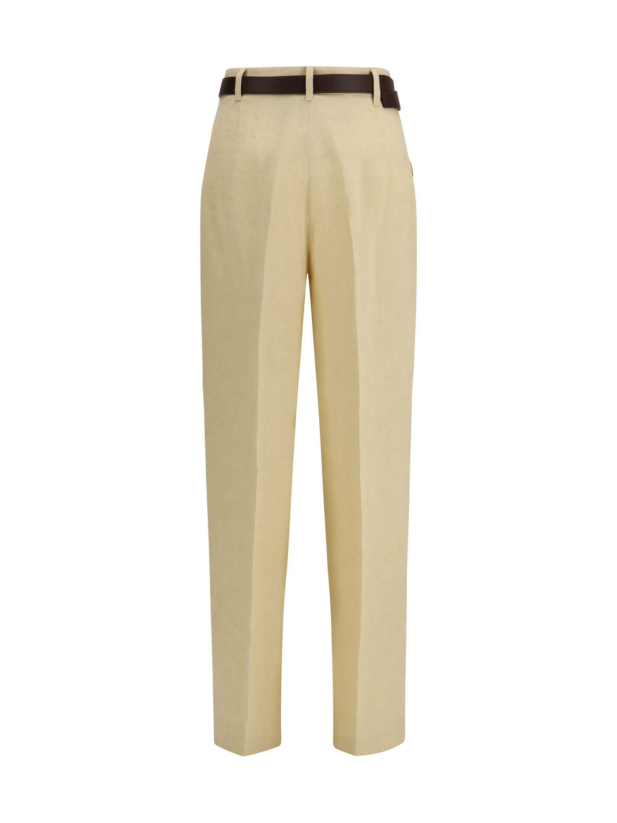 MAX MARA STUDIO 44 mstsumero pants in linen batavia