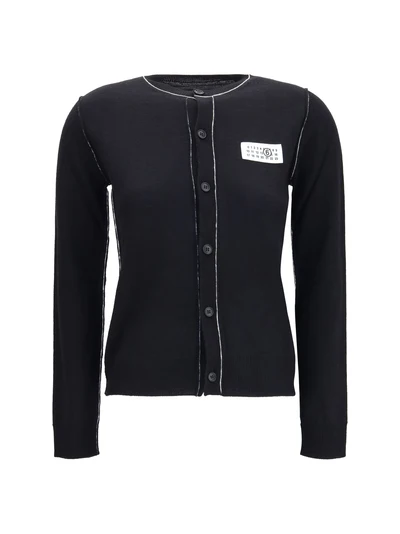 wool blend button cardigan