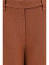 cigarette pants in fluid viscose and linen twill