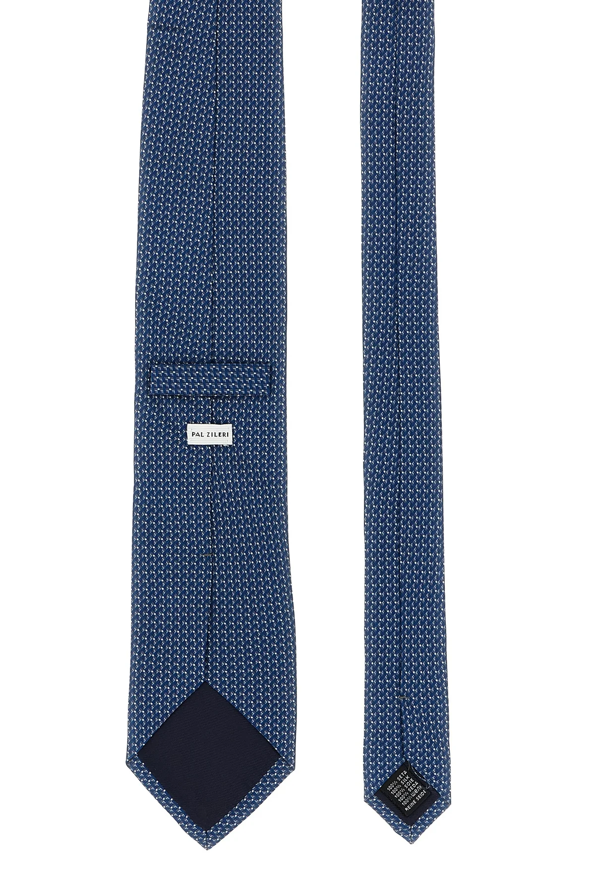PAL ZILERI OS patterned print silk tie