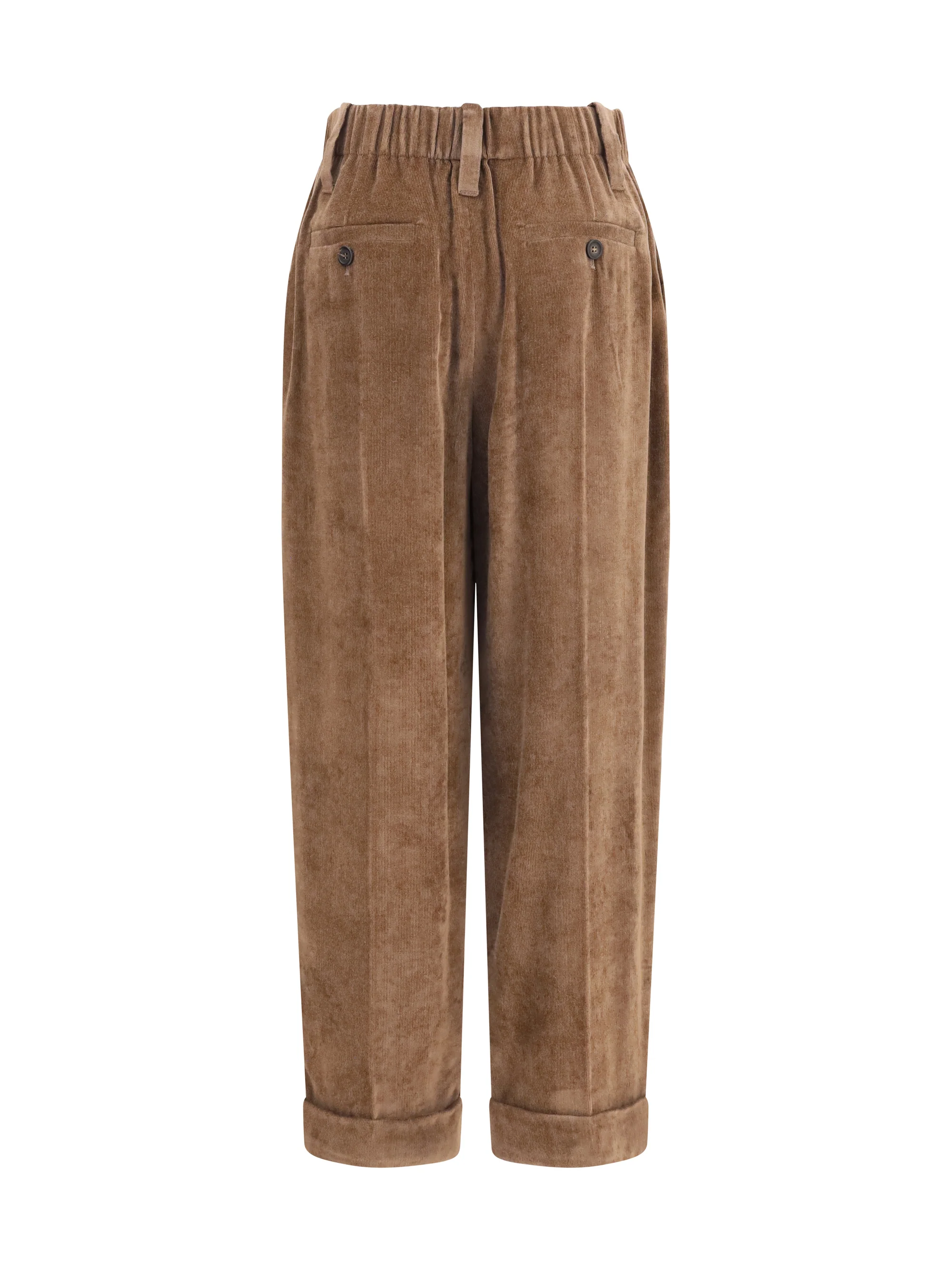 BRUNELLO CUCINELLI 42 elasticated viscose and cashmere pants