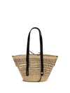 Medium Braid Basket Raffia Tote