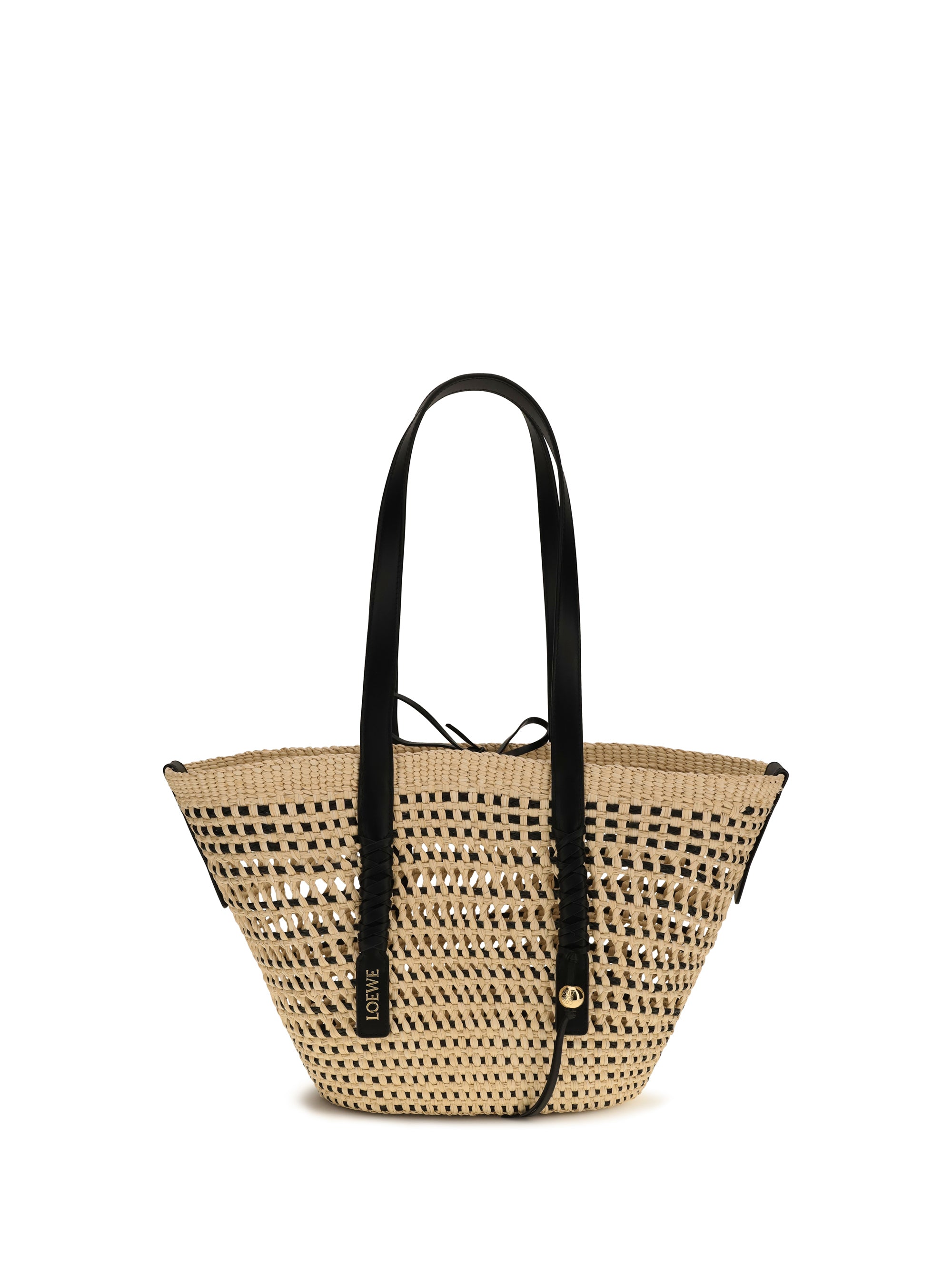 Medium Braid Basket Raffia Tote