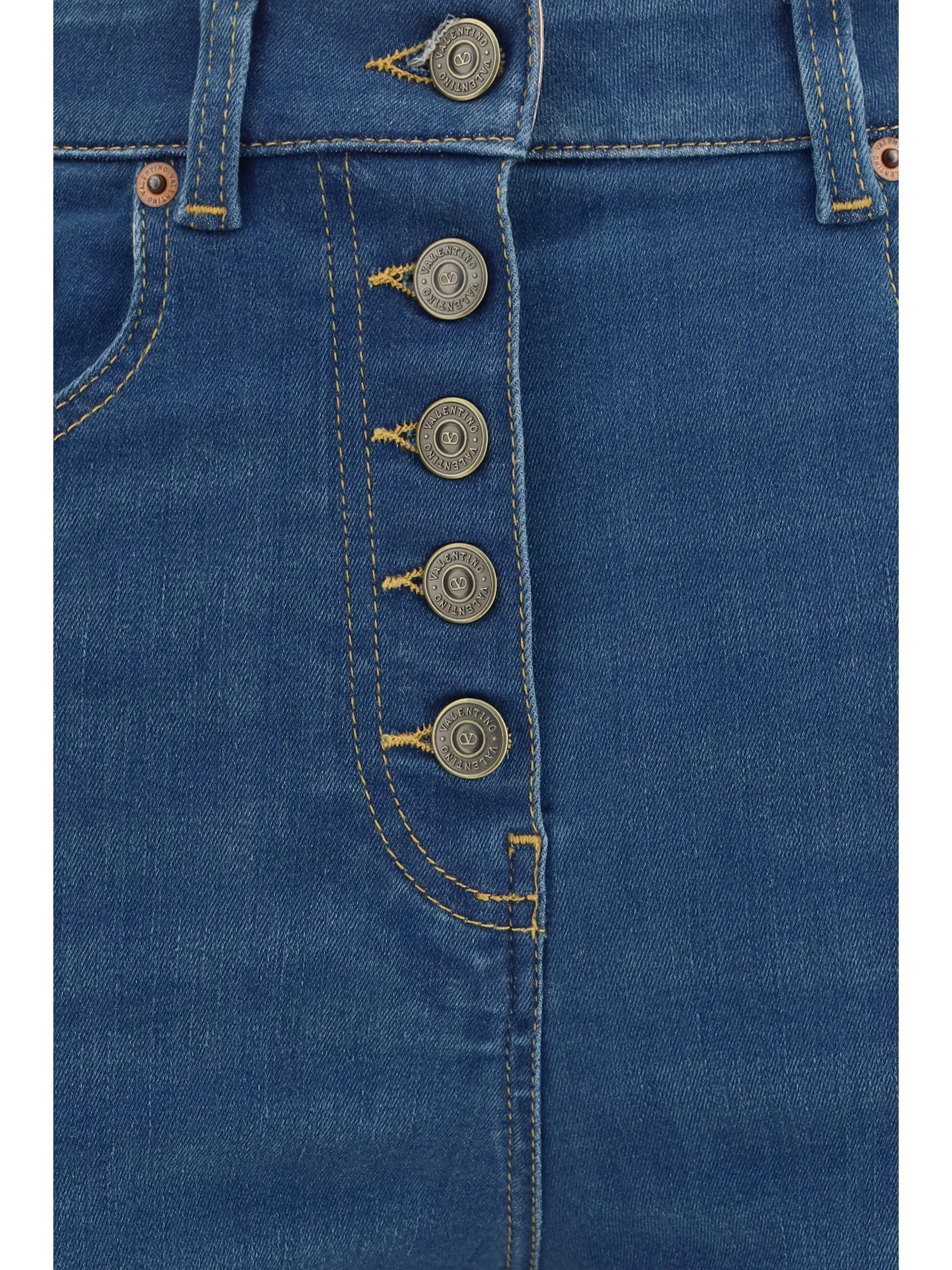 fitted jeans with lace details