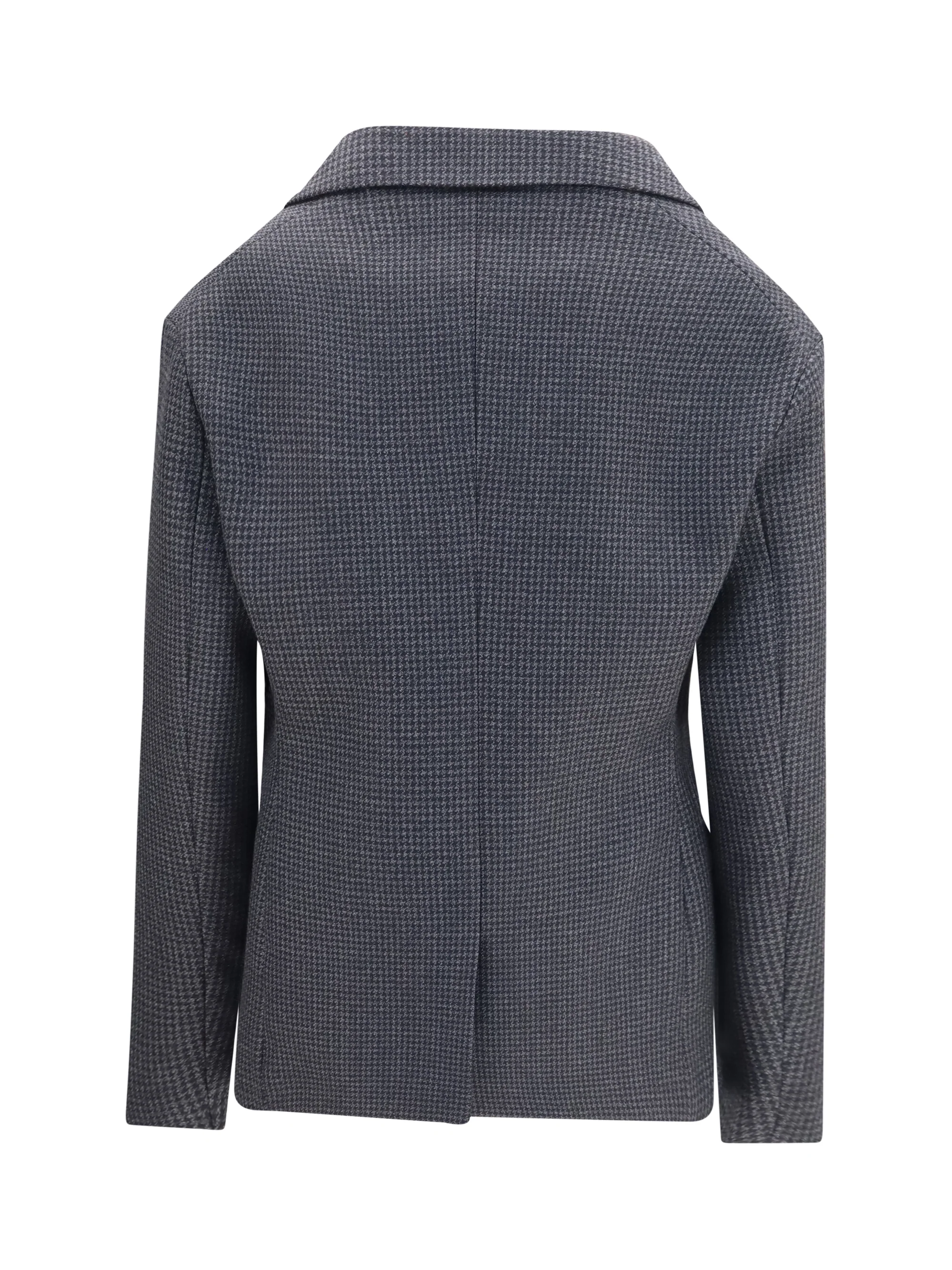 double-breasted wool blazer