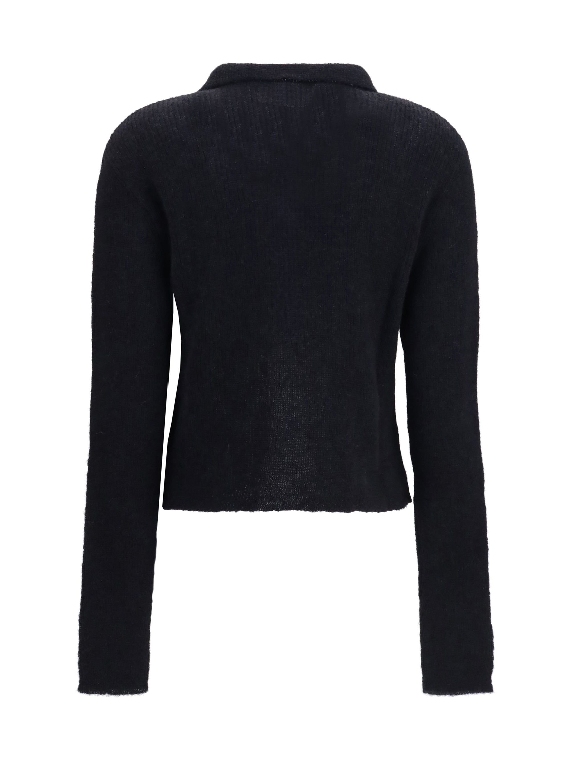 OUR LEGACY 36 mazzy polo sweater in alpaca blend