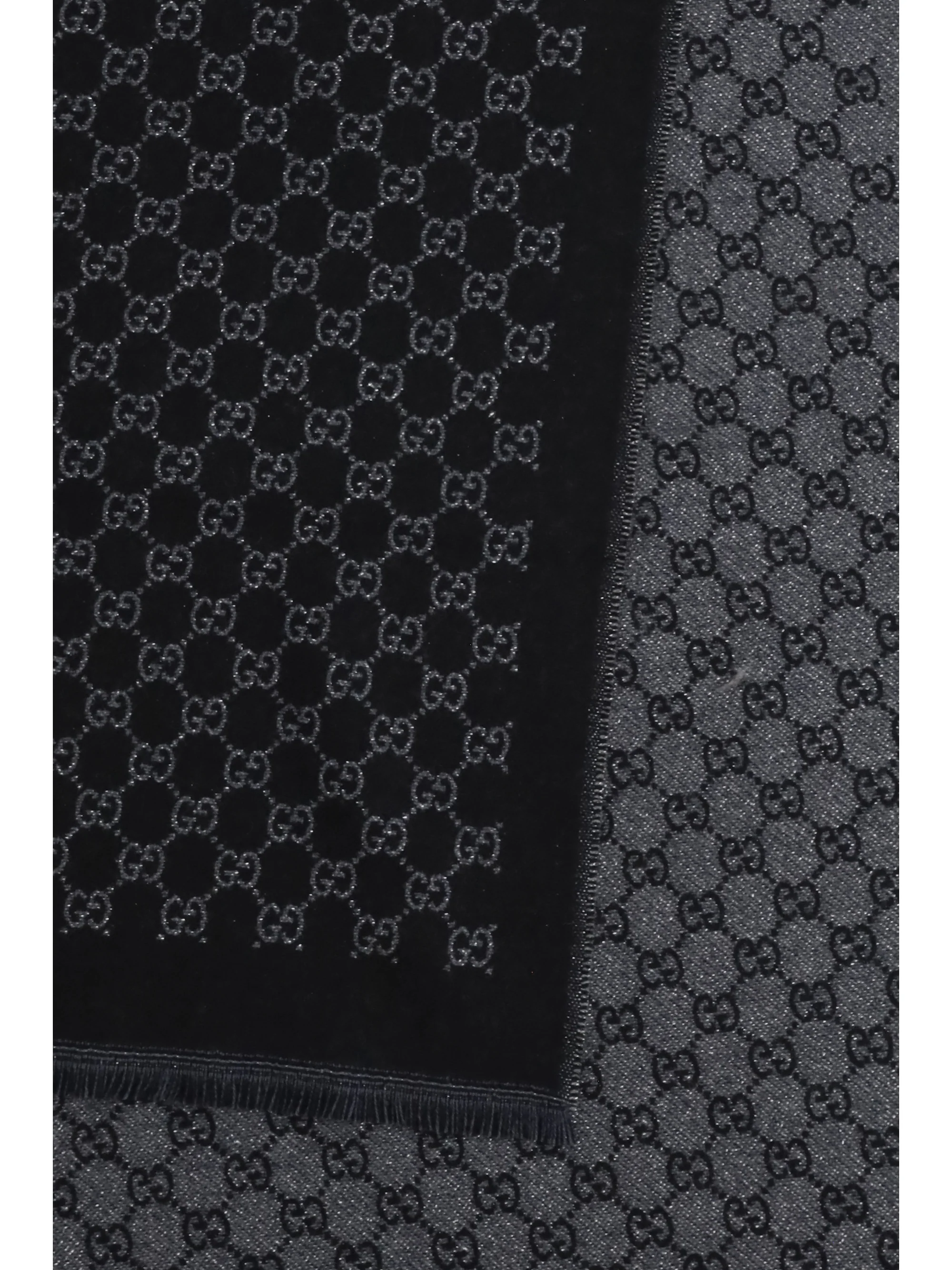 miss stenny gg monogram wool scarf
