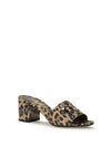 leopard print leather mules