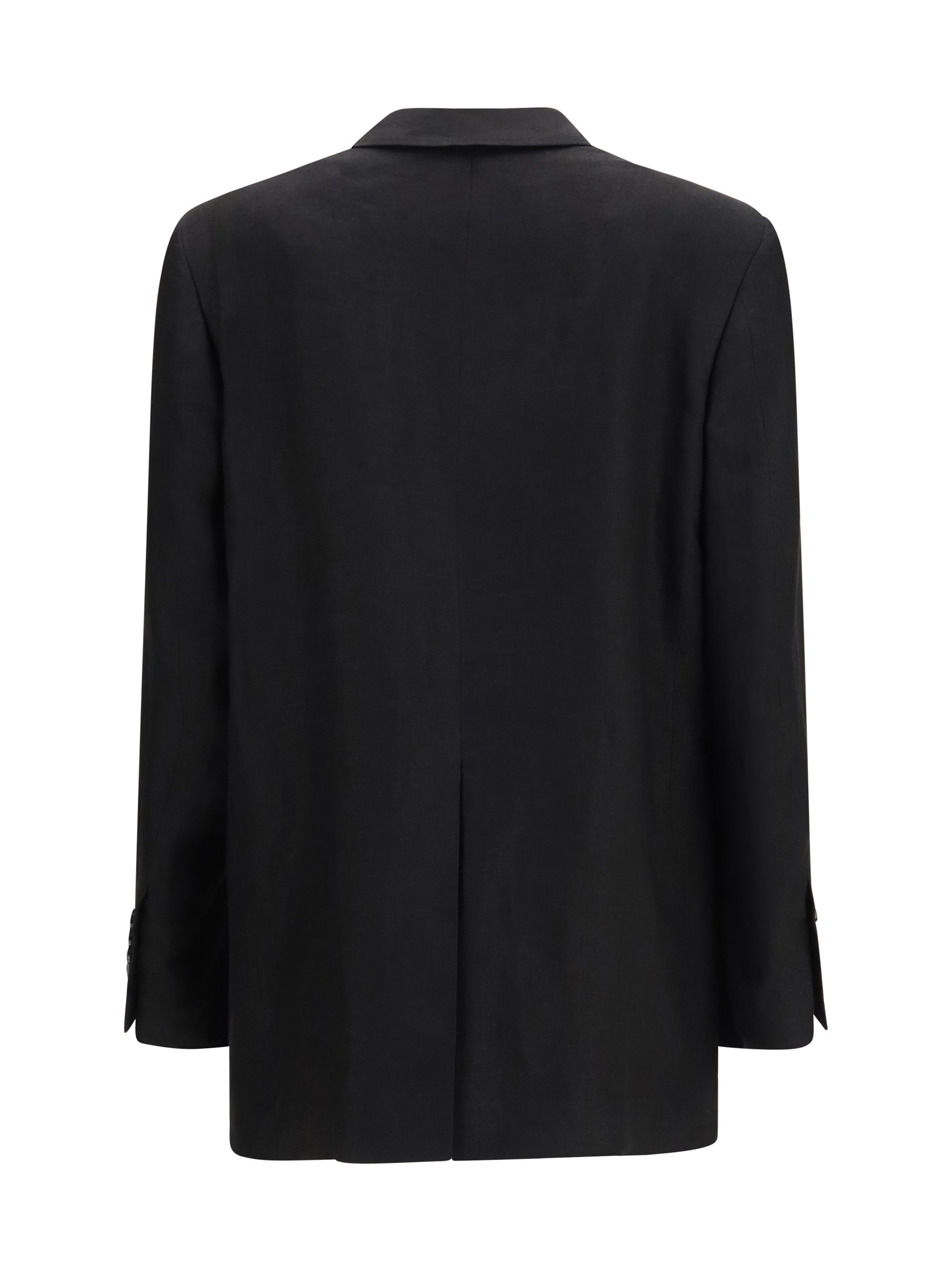 LARDINI 40 double-breasted linen blazer