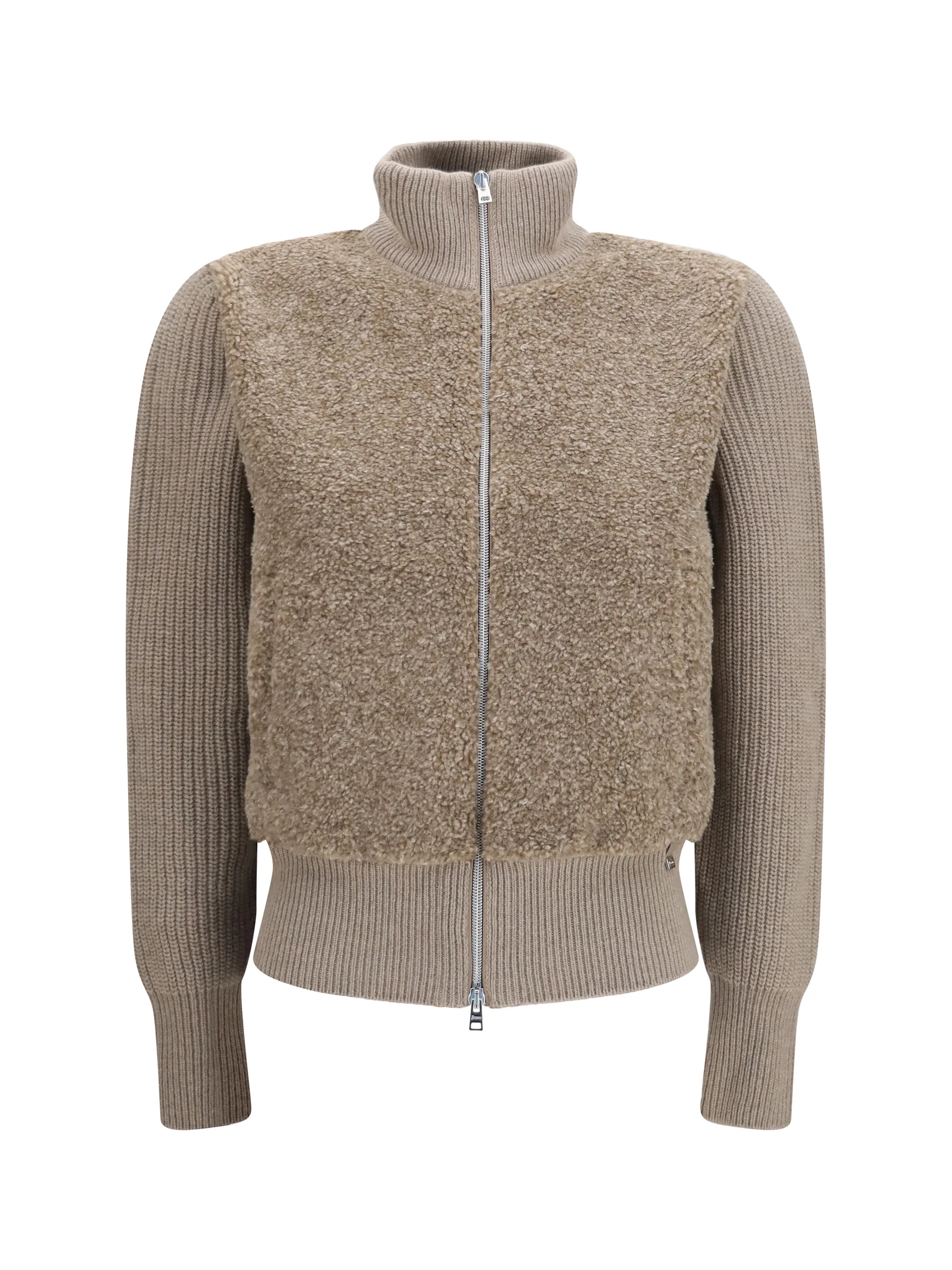 HERNO L resort ribbed pure wool cardigan