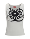 boke flower 2.0 ribbed tank top