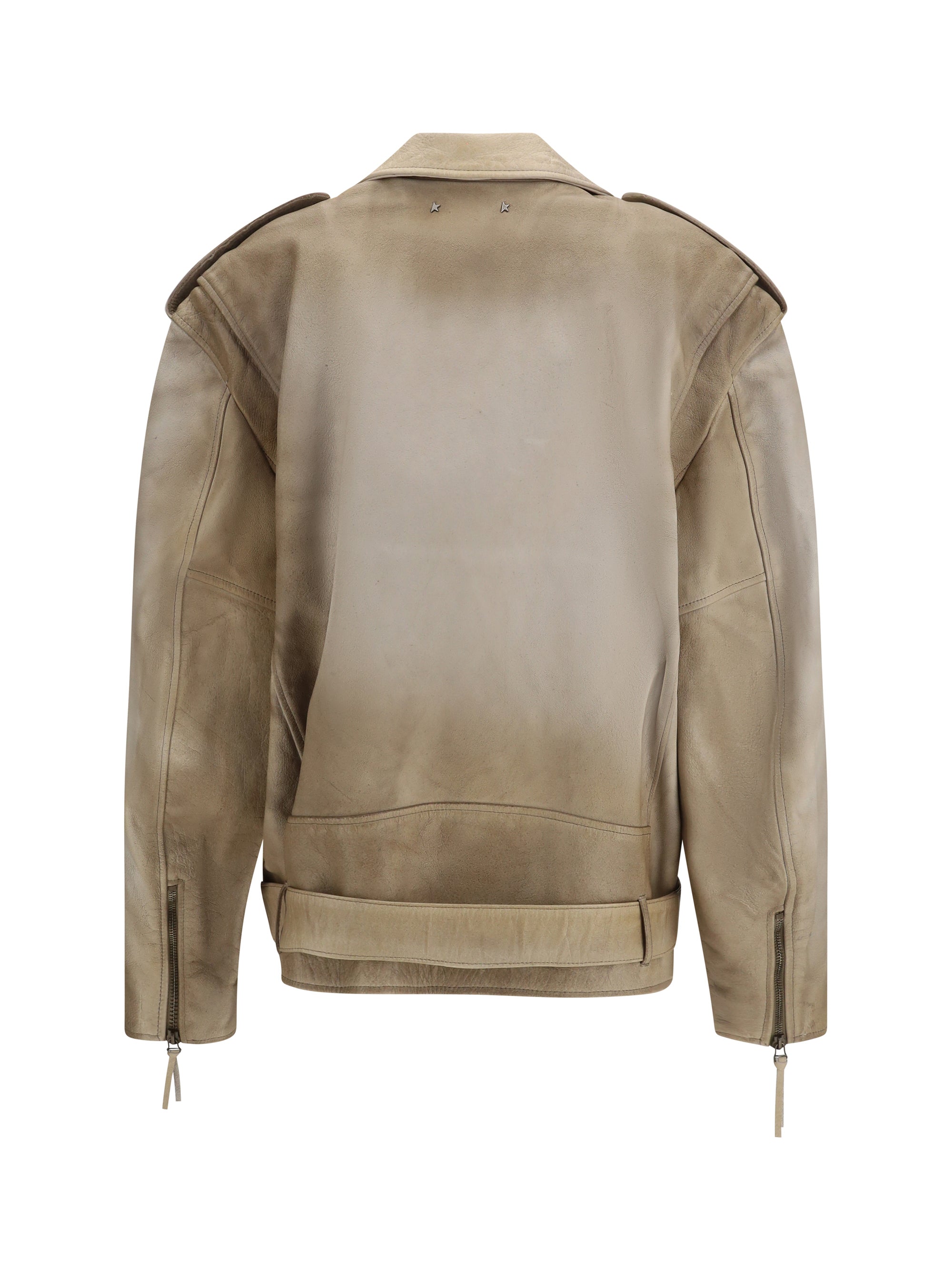 GOLDEN GOOSE M journey leather jacket