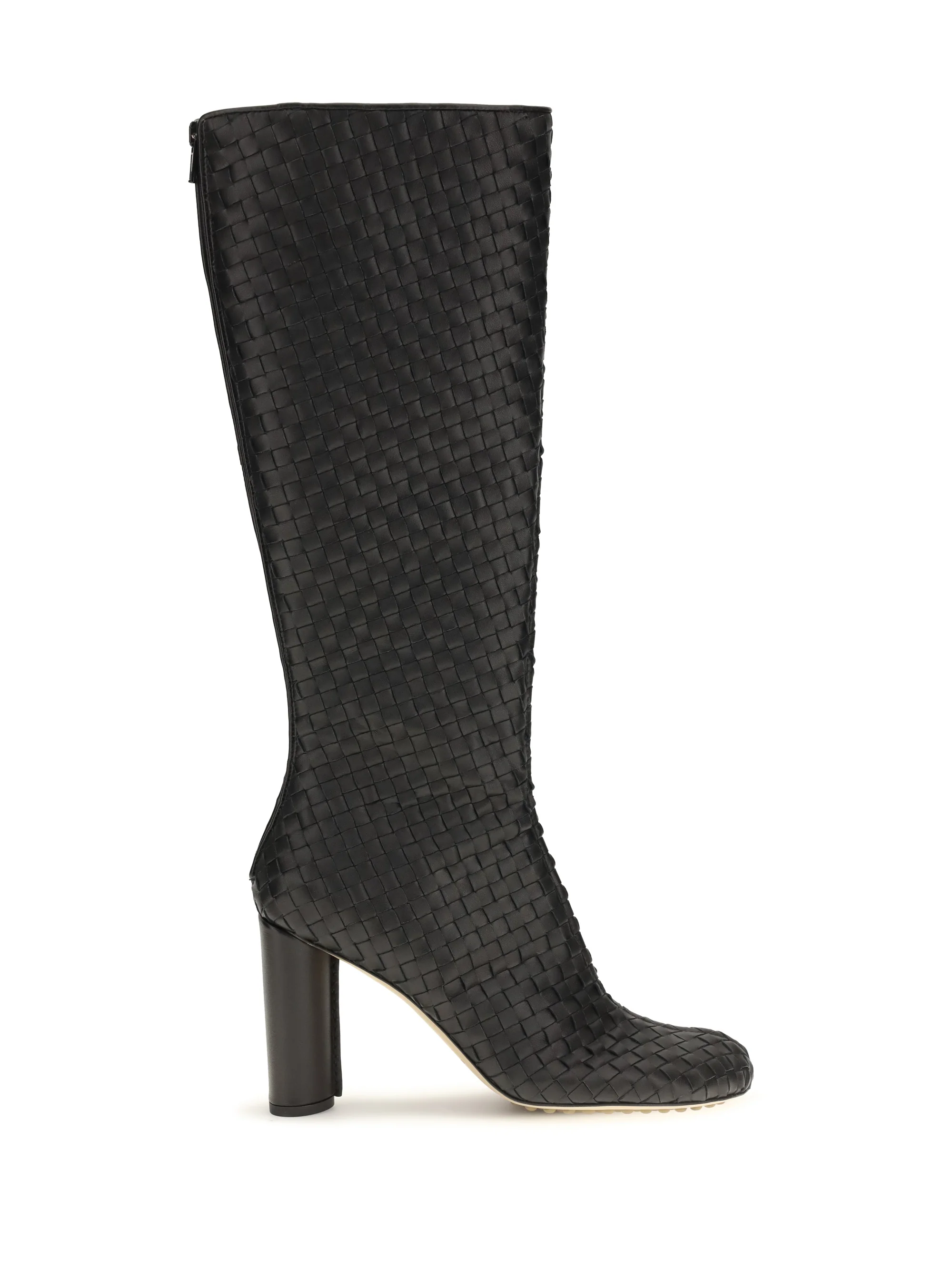 cherry intrecciato high boots