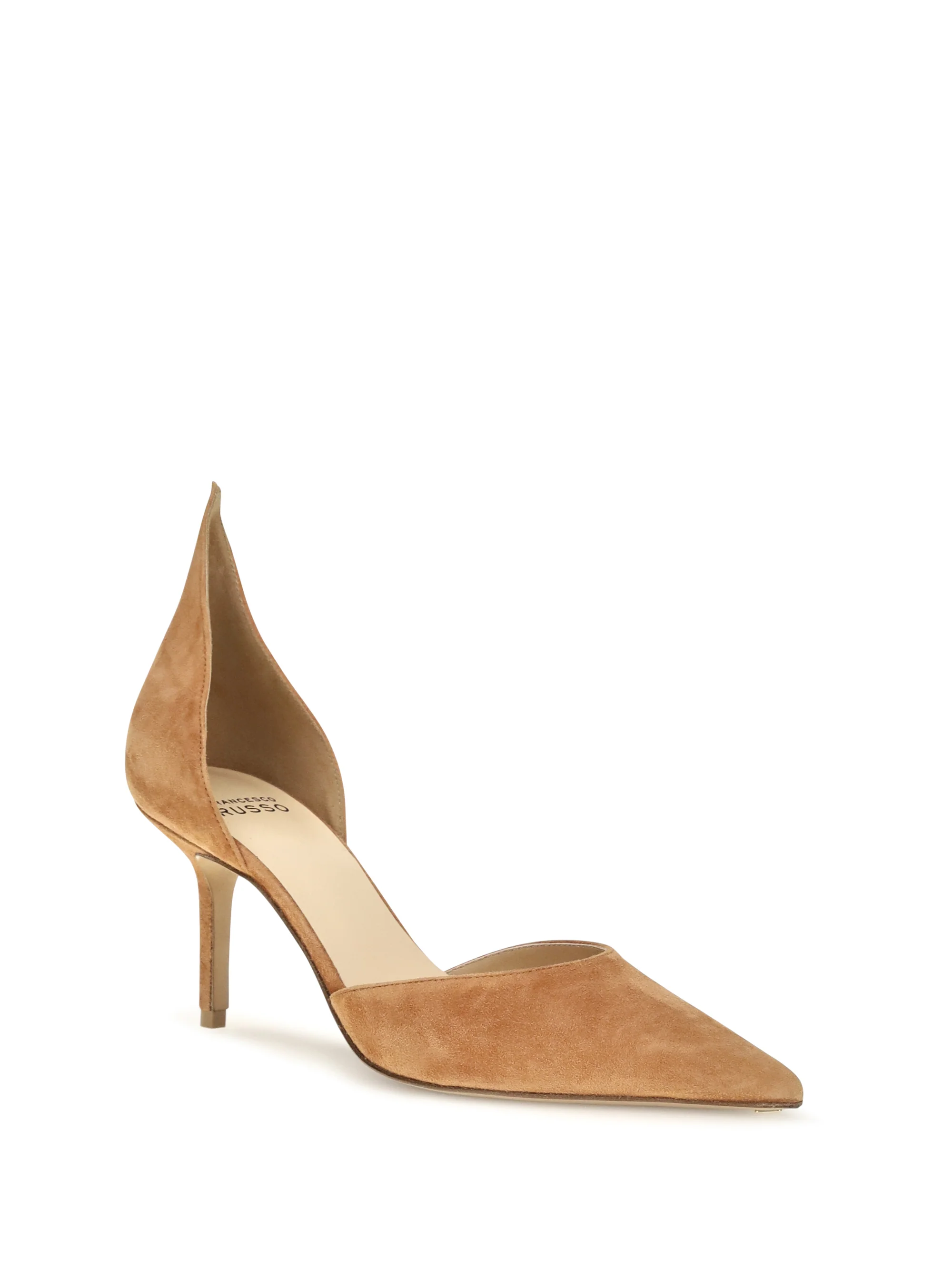 d'orsay flame suede pumps