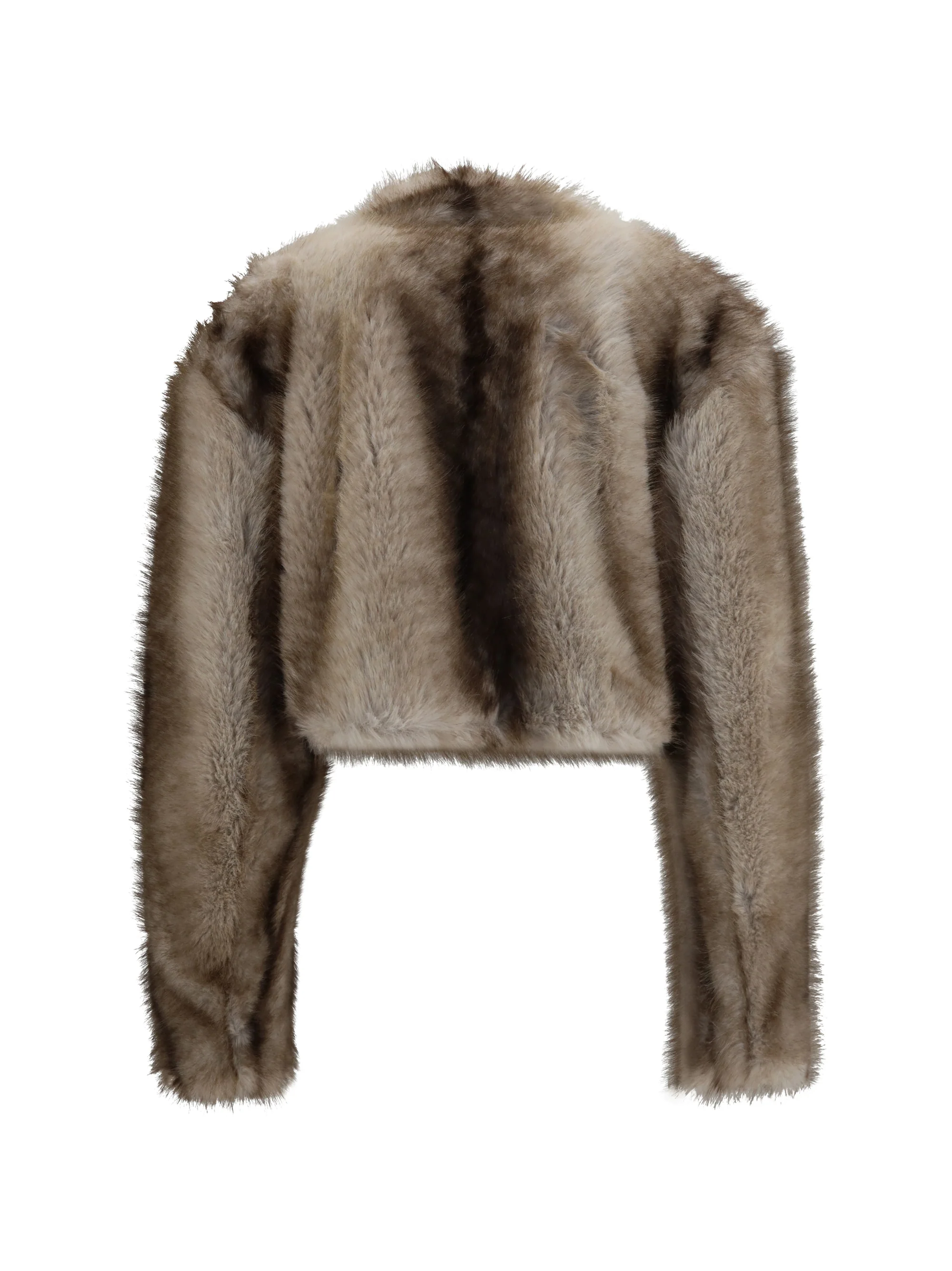 MAX MARA SPORTMAX L quantum short faux fur jacket