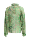 paisley ruffled shirt
