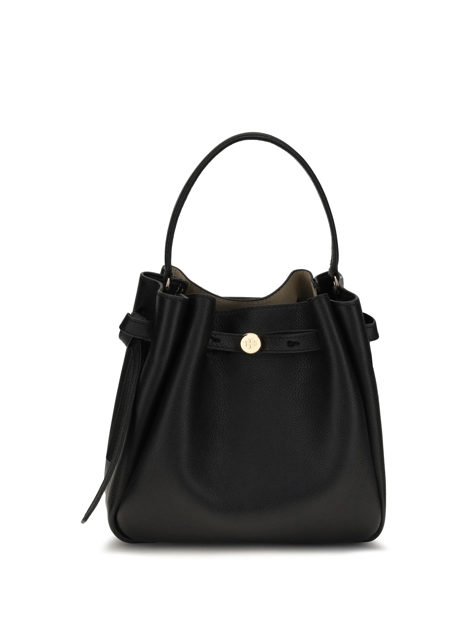 romy hammered leather bucket bag