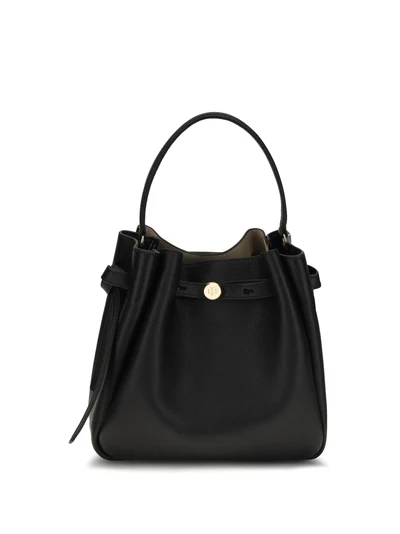 romy hammered leather bucket bag