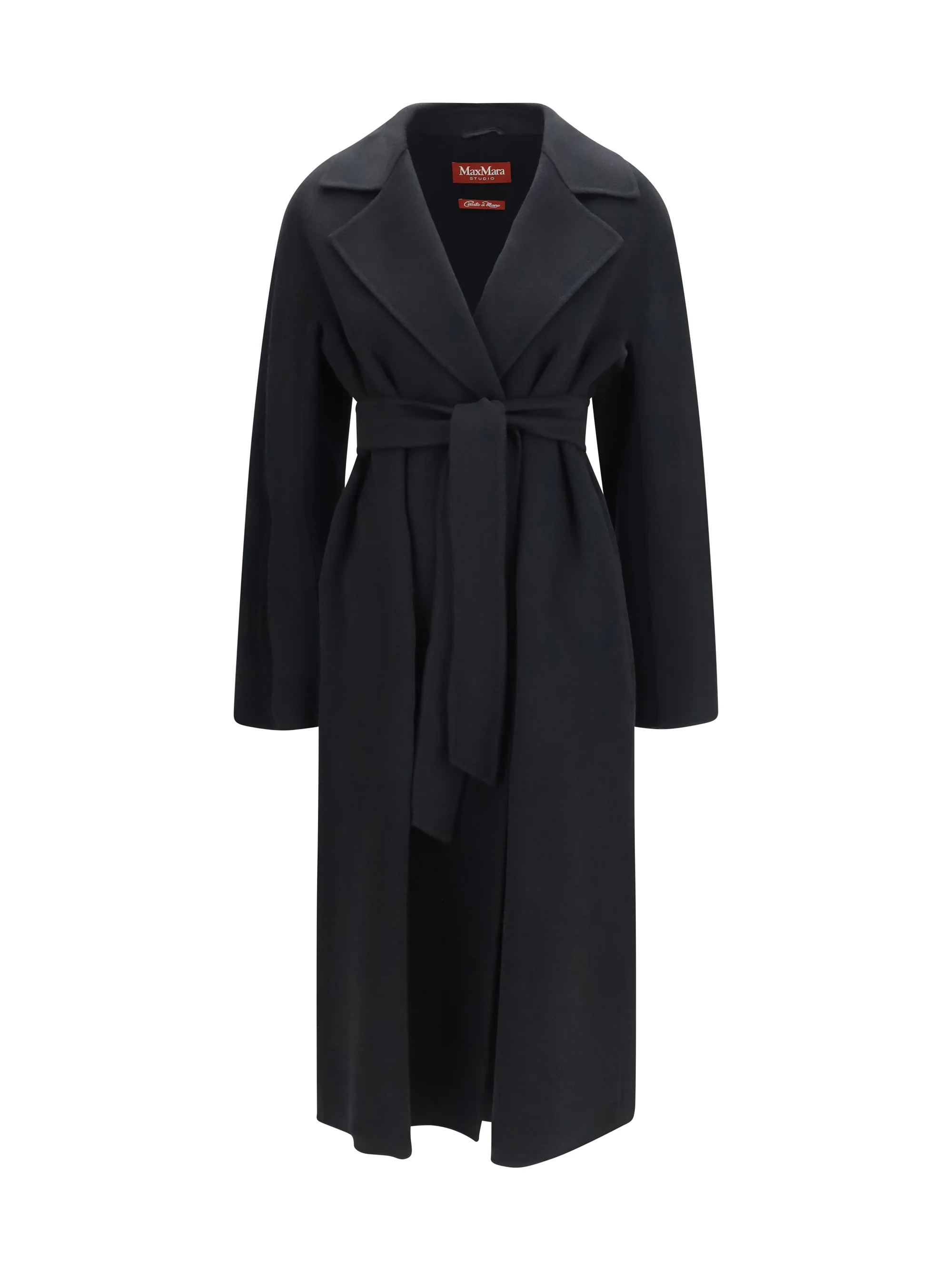 MAX MARA STUDIO 40 long robe coat in wool, cashmere and silk