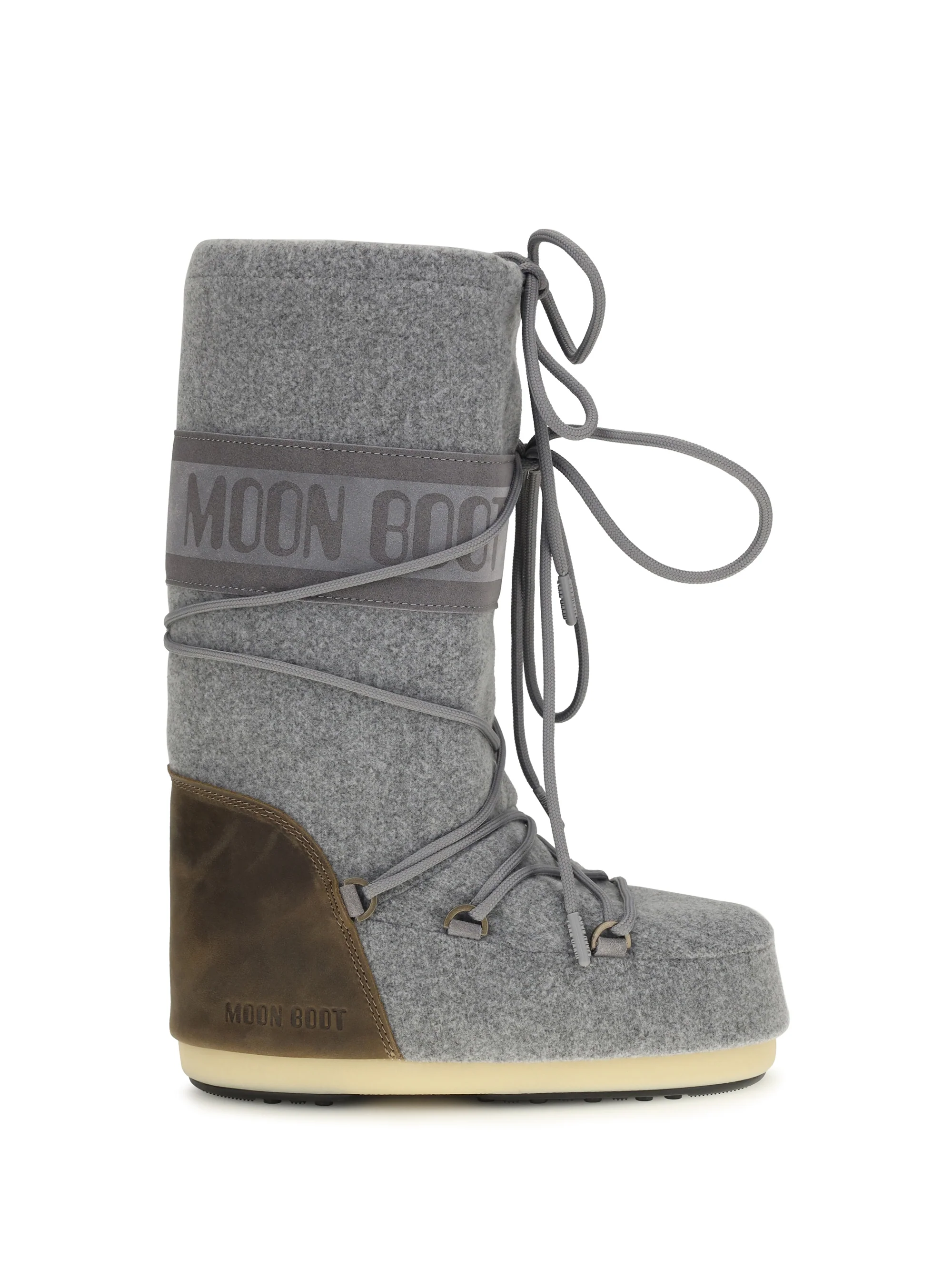 MOON BOOT 35-38 mb icon nubuck felt snow boots