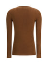 ribbed wool cardigan