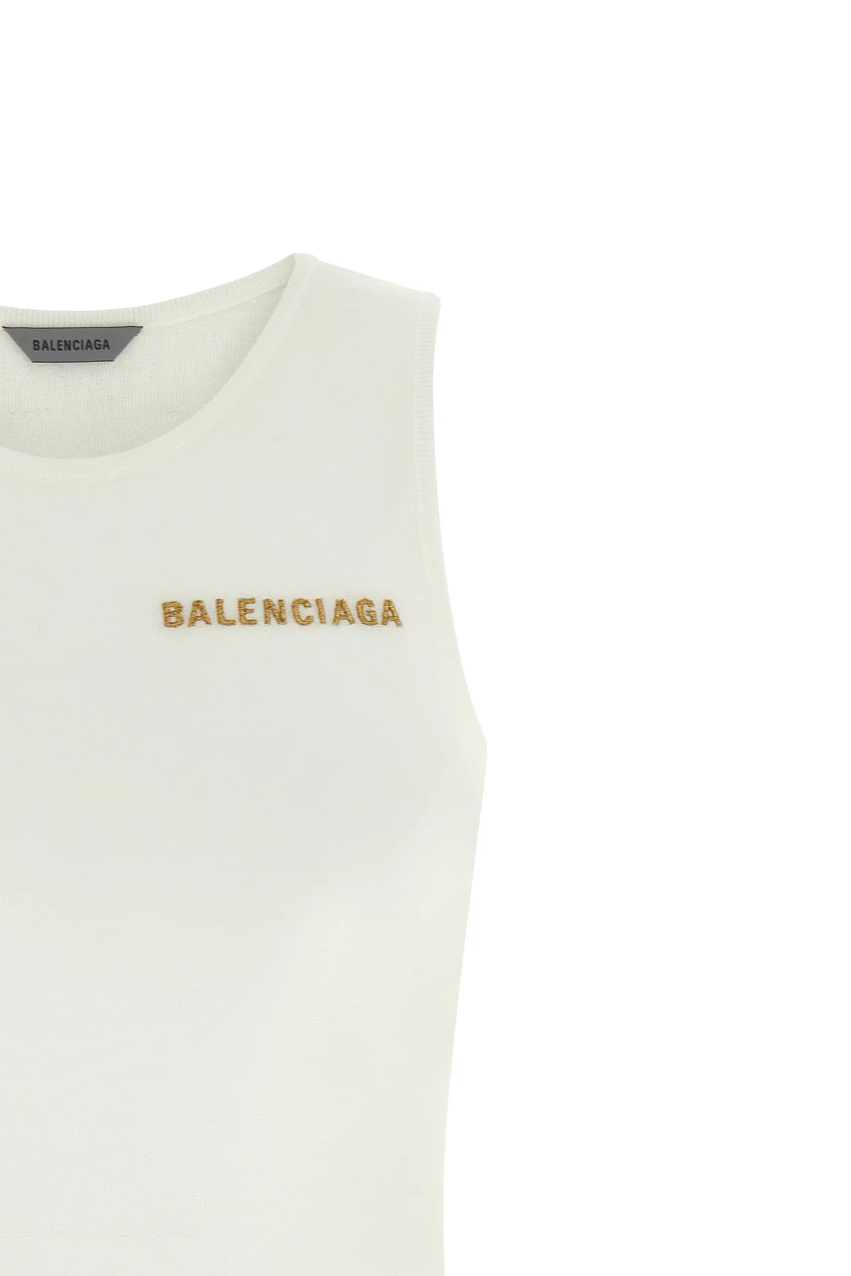 the balenciaga tank top defines contemporary minimalism through a precise sartor