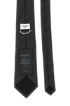 the saint laurent striped tie in silk jacquard