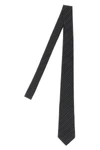 the saint laurent striped tie in silk jacquard