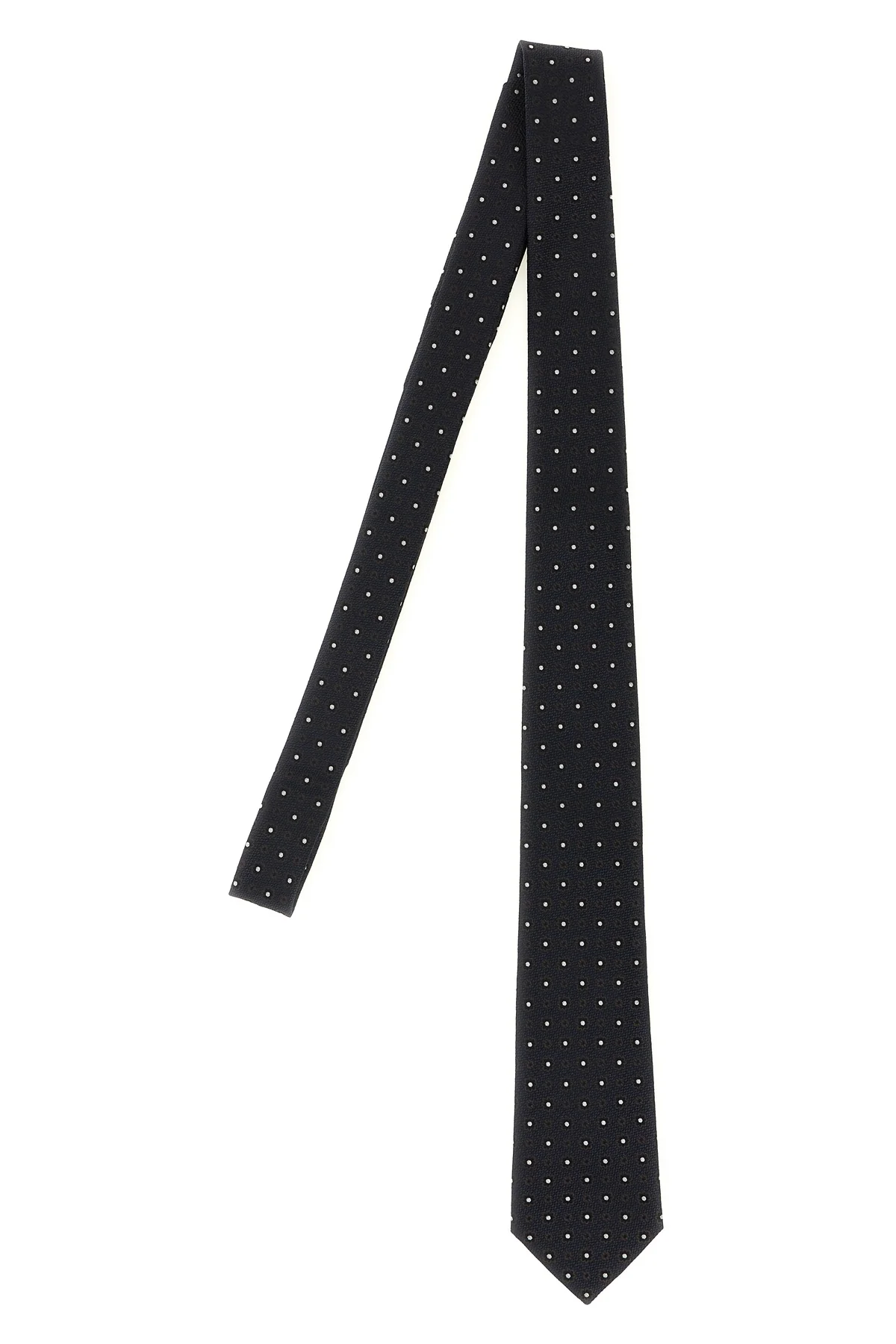 the saint laurent tie in fine silk jacquard