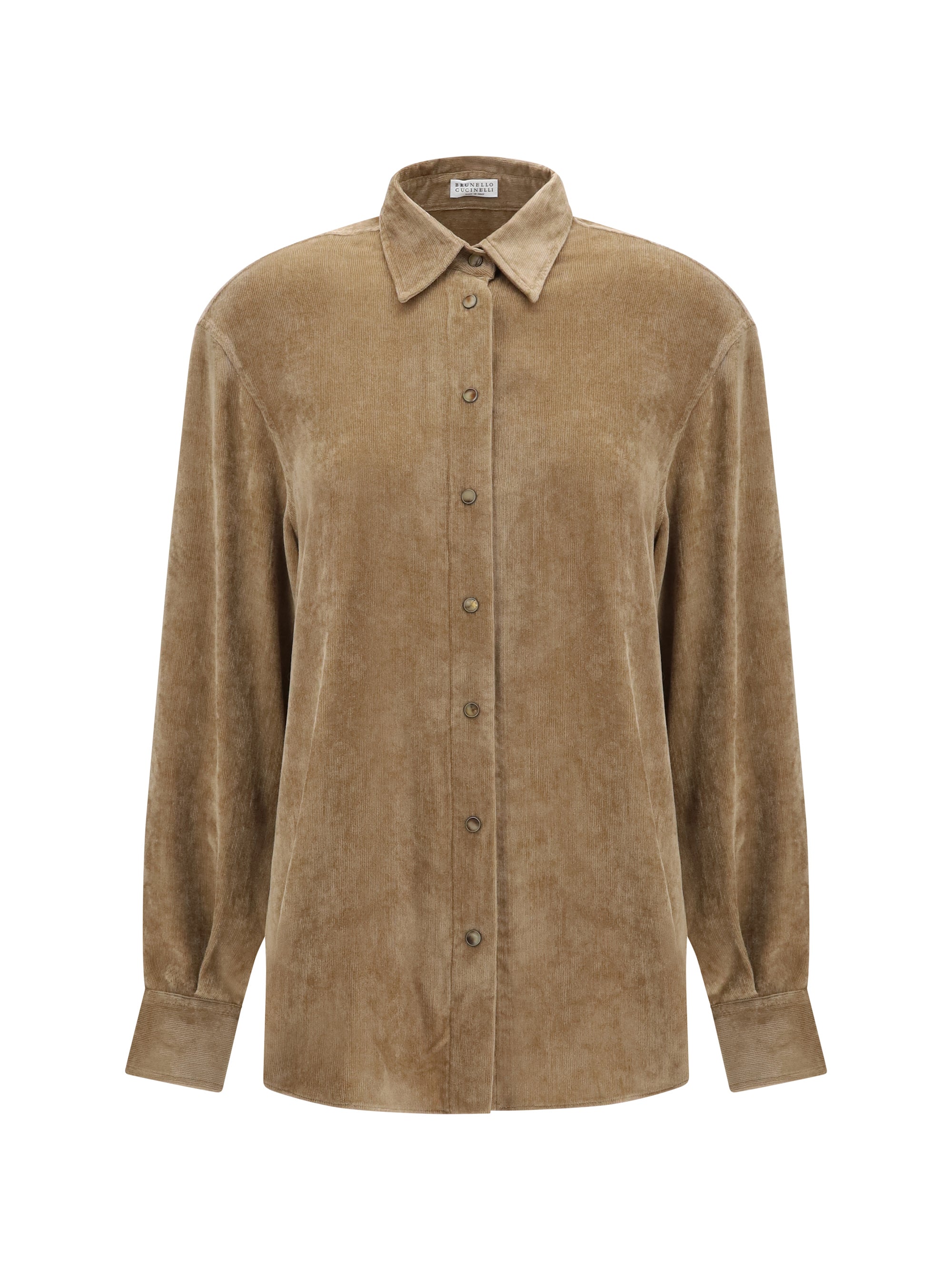 BRUNELLO CUCINELLI M snap-button shirt in cashmere blend