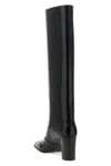 saint laurent louis high boots embody a rigorous and structured elegance