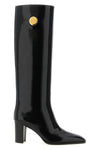 saint laurent louis high boots embody a rigorous and structured elegance