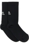 balenciaga techwear high socks in black technical knit define a new standard for