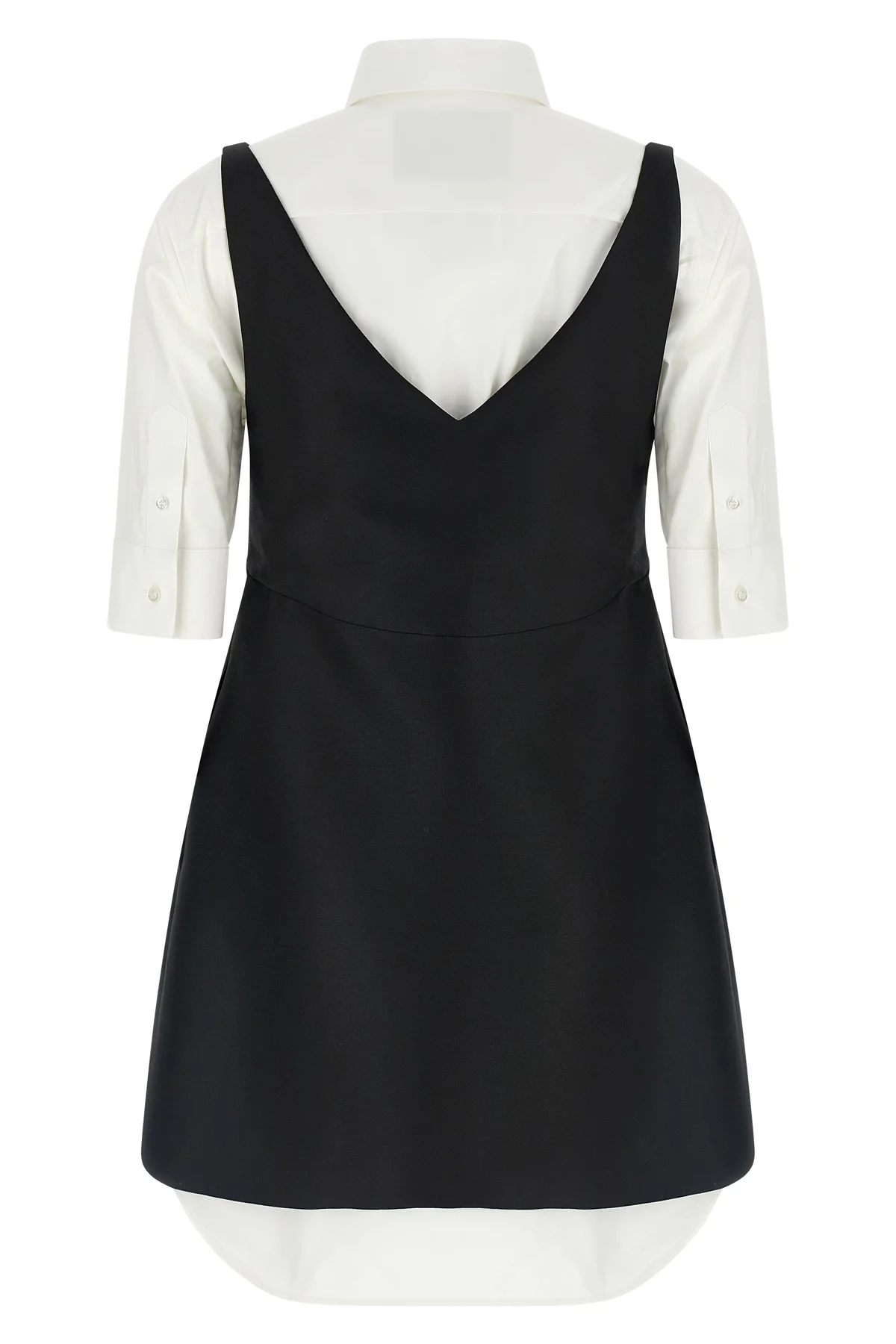 the balenciaga chemisier ibrido mini dress features a sophisticated constructi