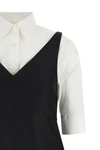 the balenciaga chemisier ibrido mini dress features a sophisticated constructi