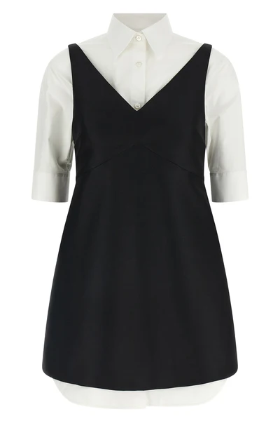 the balenciaga chemisier ibrido mini dress features a sophisticated constructi